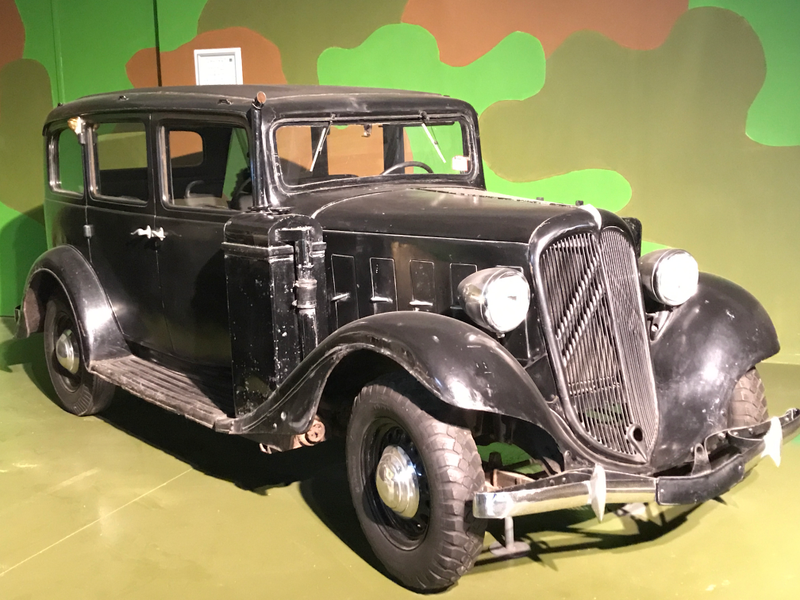 This Citroën still has its WWII era wood burner attached.